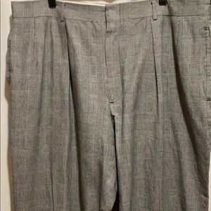 BESPOKE HOUNDSTOOTH PANTS BRACE/BUTTONS 42/30